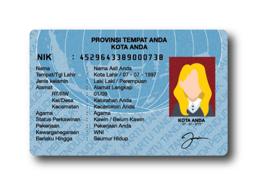Contoh Scan KTP